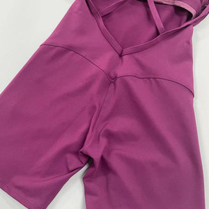 SHINBENE senza maniche un pezzo indietro Hollow allenamento Yoga Fitness tute corte tute da donna - Product Image 5