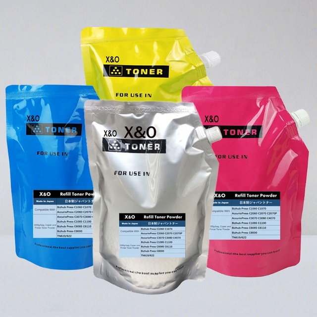 X&O Premium Refill Toner Powder for Konica Minolta C1060 C1070 C1085 C1100 / AccurioPress C2060 C2070 C3070 C4070 C4080 Copiers