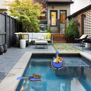 ตาข่ายกู้สัตว์ในสระว่ายน้ำ สีฟ้า แบบพกพา สำหรับกู้กบและนก เพื่อความปลอดภัยทางน้ำ - Product Image 2