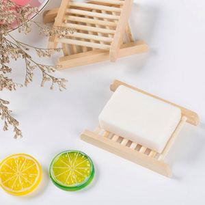 Wholesale Natural <b>Bamboo</b> Wooden <b>Soap</b> <b>Dish</b> for Bathroom Kitchen Showers - Product Image 5