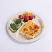 Eco-friendly Sala Da Pranzo Piatti Personalizzato Diviso Cibo 3 carta Vano Diviso Piatti