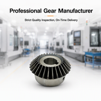 Engrenage conique droit en acier sur mesure non standard, usinage CNC OEM, transmission à angle droit de 90 degrés, résistant à l'usure, faible bruit pour AGV