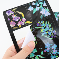 Feuille d'autocollants imperméables personnalisés en PVC vinyle adhésif pour la décoration de journaux, de albums et d'emballages