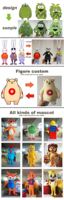 YUSHI Peluches Douces de Haute Qualité OEM ODM Logo Personnalisé Mascotte Peluche Mignonne Fabricant de Dessins
