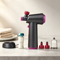 Pistolet de pulvérisation professionnel pour salons avec atomisation ultrasonique et station de charge inductive sans fil