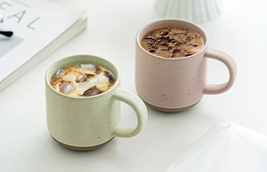 Mug à café personnalisé en grès blanc dépoli avec poignée, résistant aux aliments, compatible lave-vaisselle et micro-ondes, réutilisable, cadeau d'entreprise, logo personnalisé - Product Image 6