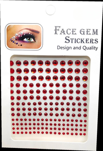 อัญมณีติดหน้าด้วยตนเองสำหรับการแต่งหน้าอัญมณีติดบนใบหน้าอัญมณีประดับมุกสติกเกอร์พลอยเทียม - Product Image 4