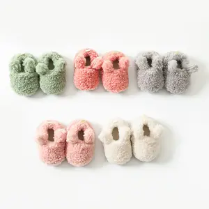 Qualität Dicke Winter Baby Socken Kaninchen Wärme Terry Gummis ohle Baby Kinderschuhe Socken Anti Slip