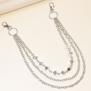 Stainless Steel Multi Layer Pants <b>Chain</b> Hip Hop Waist <b>Chain</b> For Adults - Product Image 3