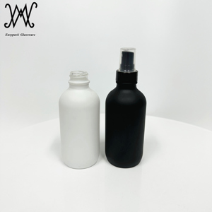 زجاجة بخاخ زجاج أسود لامع 4 أونصة مع بخاخ رذاذ خفيف 22-حماية من الأشعة فوق البنفسجية لتشطيب الرقبة - Product Image 3