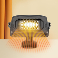 Chauffage de voiture portable 6 pouces 12V avec double vitesse de ventilation et dispositif de dégivrage/désembuillage