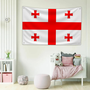 Флаг Грузии на заказ для декора спальни, баннеры на стену, гобелен для комнаты, 3x5 футов, забавные уличные флаги - Product Image 3