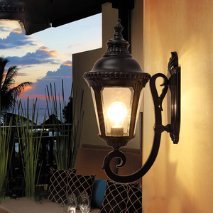 Lampe murale extérieure traditionnelle LED en alliage d'aluminium, étanche, 3500K blanc chaud, angle de faisceau de 20 degrés, montage mural, éclairage de jardin - Product Image 2