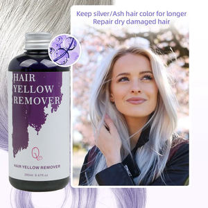 Shampoo violet sans sulfate pour neutraliser les reflets blonds 280 ml Ligne de salon Shampoo violet pour la dépose de couleur violette - Product Image 2