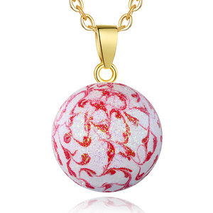 Changda brillo rosa púrpura azul oro colorido Ángel llamador campana armonía <span class=keywords><strong>Bola</strong></span> brillante carillón <span class=keywords><strong>Bola</strong></span> collar música <span class=keywords><strong>Bola</strong></span> joyería - Product Image 5