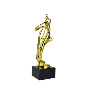Escultura de Estatua de Metal dorado de hada bailarina Antigua China al por mayor, decoración del hogar, artesanías de Metal, regalos de recuerdo a precio de fábrica - Product Image 3