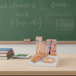 แบบจำลองกายวิภาคการเจริญเติบโตของเส้นผมและโครงสร้างหนังศีรษะพร้อมการแสดงภาพเนื้อเยื่อใต้ผิวหนัง - Product Image 5