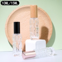 En stock – Flacon en verre de luxe 10 ml or/argent avec pompe pulvérisatrice et bouchon à vis personnalisable pour huiles essentielles