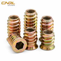 Mur Baut Ulir RuiLi M6 M8 M10 Baja Karbon Lapis Seng Kuning Kepala Datar Hex Socket Bolt untuk Perakitan Furnitur Unit Case Hub