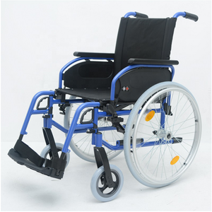 Fauteuil roulant manuel léger en aluminium JUMAO avec repose-jambes amovibles et accoudoirs rabattables pour personnes handicapées, malades et personnes âgées - Product Image 2