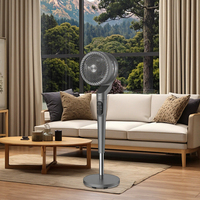 Ventilateur de circulation électrique DC à vent fort réglable en hauteur 12 vitesses ventilateur de Table de vitesse du vent ventilateur debout à distance numérique