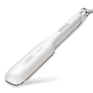 Portable Mini Mac Styler Super V Brazilian Protein Cool Dryer Cepillo para el cabello Alisador Plancha Tratamiento de producto ancho