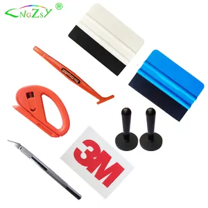 Cutter 3m Wool Vinyl Cleaning Squeegee Car Wrap Window Tint Tool Kit Set