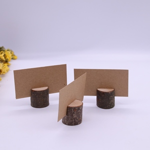 Tailai Pemegang Nomor Meja Kayu Kasar, Tempat Kartu Tempat Pesta Pernikahan Meja Nama Pemegang Kartu Memo Kartu - Product Image 3