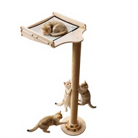 Poteau à gratter vertical pour chat en forme d'épée, structure d'escalade intégrée, antidérapant, anti-chute, ventouse, lit suspendu, carton