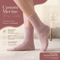Chaussettes en laine mérinos personnalisées, chaussettes thermiques respirantes et confortables, fabricant OEM ODM, étiquette privée, vente en gros