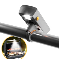 Lampe de gril de barbecue LED haute puissance rechargeable USB-C pour poignée de gril, capteur de mouvement rotatif, allumage et arrêt automatiques