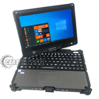 Meilleure qualité ordinateur portable renforcé à trois épreuves getac v110 robuste RAM i5 cpu installé logiciel outils de diagnostic pour camion pelle