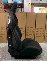 Siège sport de style RECARO CS Sportster JBR1039R, confortable, en fibre de carbone FRP, sièges de course automobile en cuir PVC.