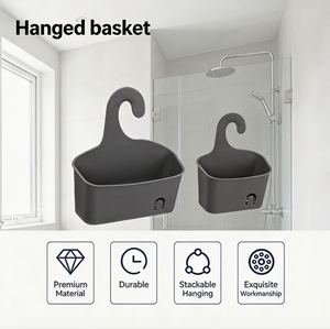 Panier suspendu simple gris ardoise ou blanc en PP durable avec crochet pour porte d'armoire de <span class=keywords><strong>cuisine</strong></span> – Système de <span class=keywords><strong>rangement</strong></span> léger - Product Image 5
