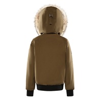 Veste parka d'hiver imperméable pour femme Bechance, coupe-vent, à capuche avec garniture en fourrure, pour les températures froides