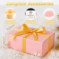 Boîte cadeau rose magnétique en matériaux recyclés écologiques, structure rigide, doublure en éponge, finition mate pour mariages et fêtes