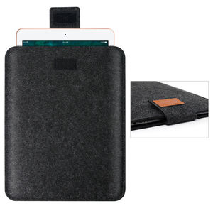 Housse d'ordinateur portable en feutre de laine Tracker Gear, simple, douce, antichoc, fermeture à clip, logo personnalisé disponible pour Macbook Air 8/10/12/14 pouces - Product Image 3