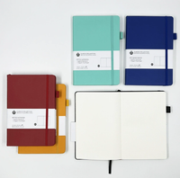 Carnet à couverture rigide imprimé A5, logo personnalisé, agenda d'affaires, journal