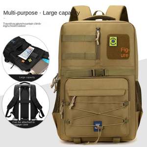Mochila Táctica de Moda para Viajes, Deportes al Aire Libre, Gran Capacidad, para Negocios, Montañismo, Senderismo, con Cremallera de Camuflaje - Product Image 3