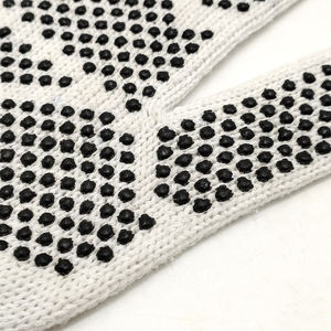 7G elastik bilek manşet İki taraflı PVC noktalı dize örgü Polycotton dokulu eldivenler karşı sıyrıklar ve çizikler - Product Image 4