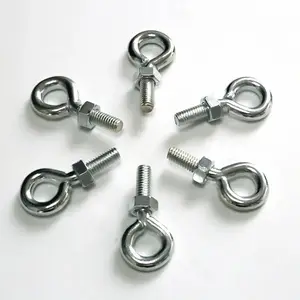Stainless steel metal rigging hardware shackles turnbuckle d ring thimble eye bolts s hook wire rope clip eye screw for industry