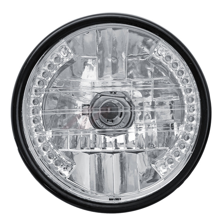 ヴィンテージバイクヘッドライト 7インチ 丸型ledヘッドライト バイク
