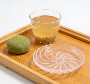 Plato <span class=keywords><strong>de</strong></span> Vidrio Transparente Personalizado en Oferta, Plato <span class=keywords><strong>de</strong></span> Vidrio Rosa <span class=keywords><strong>para</strong></span> Postre, Plato Decorativo <span class=keywords><strong>de</strong></span> Vidrio <span class=keywords><strong>para</strong></span> el Hogar, Vajilla <span class=keywords><strong>para</strong></span> Restaurante - Product Image 3