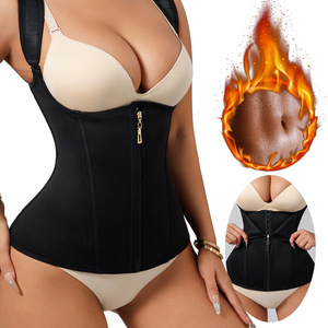 Corset Bustier Amincissant Respirant et Léger pour Femme, Sans Manches, Sexy, Couleur Unie, Bretelles et Fermetures Éclair, Corset de Taille - Product Image 1