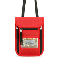 Dompet Organizer leher Travel kustom tempat RFID memblokir paspor kantong leher perjalanan untuk pria dan wanita untuk menjaga dokumen aman