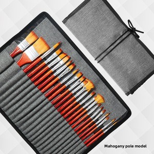 Rouleau de pinceaux pour aquarelle, gouache en nylon, 25 pièces, vente directe d'usine pour <span class=keywords><strong>Amazon</strong></span>, ensemble de <span class=keywords><strong>peinture</strong></span> à l'huile transfrontalière - Product Image 6