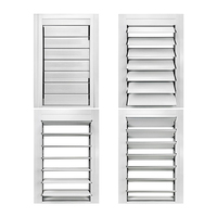 Listes de fenêtres et de portes à persiennes en aluminium et verre, personnalisables