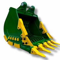 Cazo Cribador Reforzado para Excavadora, Accesorio de Cribado Ajustable de 30-100mm para CAT, Komatsu, Volvo, Hitachi de 1-50 Toneladas