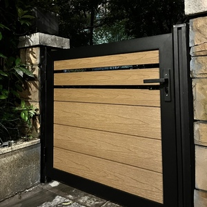 Wpc impermeabile recinzione <span class=keywords><strong>esterno</strong></span> recinzione di sicurezza pannelli modello 3D in alluminio Design per cortile cortile fattoria recinzione uso - Product Image 3