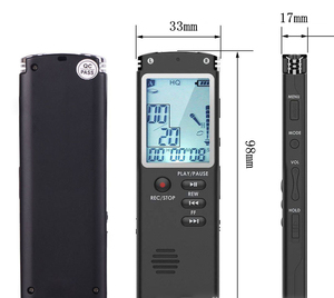 Mini Grabadora de Voz Digital T60, Formato de Audio <span class=keywords><strong>MP3</strong></span> y WAV, Activación por Voz - Product Image 2